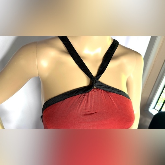 Bebe Special Sexy Strappy Back Red Maxi Flowing Goddess Dress see text for deets - Picture 3 of 8